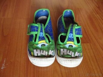 Detské plátenky - HULK - veľ. 24 - vn. dl. 16,5 cm