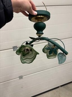 Zelený luster - lampa