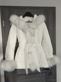 Krasna talianska bunda Max s pravou kozusinou