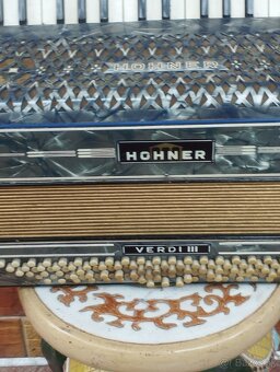 Harmonika akordeón heligonka Hohner,