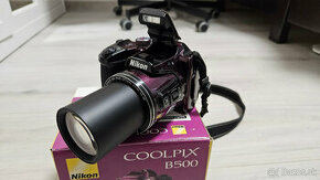 Fotoaparát Nikon COOLPIX B500 fialový