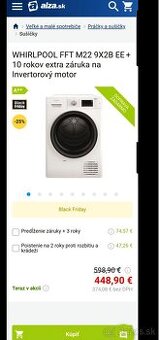 Whirlpool sušička-nová, nepoužívaná