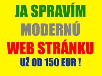 ➡️Vytvorím modernú profesionálnu webstránku