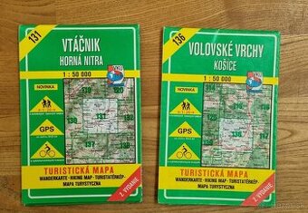 druhe 2. vydanie turistické mapy VKÚ 131, 136