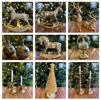 vianocne zlate dekoracie - vianocny darcek - 1