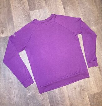 Fialová pánska/dámska mikina Telia, veľkosť S