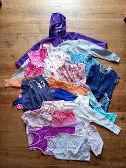 Balik oblečenia veľ.116(20 ks) pre dievča,  - pošta GRÁTIS