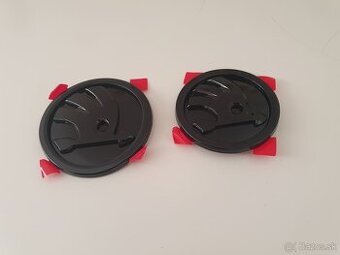 Škoda znaky čierne lesklé 90mm a 80mm
