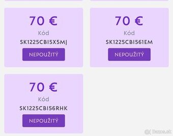 Poukazy na nákup značky Dajana Rodriguez