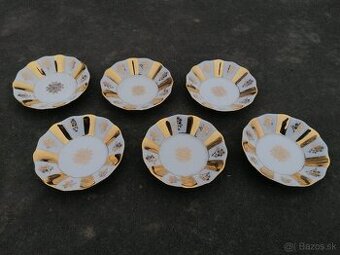 Predám porcelánová sada zlatené misky- taniere