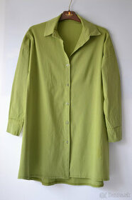 zelené košeľové šaty UNI
