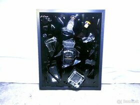 Obraz s fľašou 3: Whisky Jack Daniel's Sin 40x50cm - 1