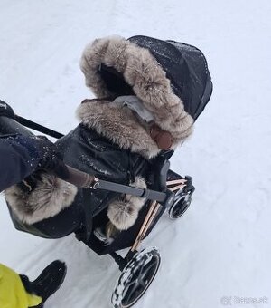 kozusinovy fusak + koxusinovym lem + rukavnik BibiBaby