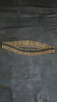 Black metal bullet belt