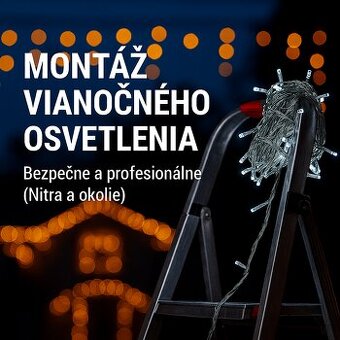 Profesionálna montáž vianočného osvetlenia na rodinné domy –