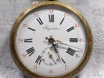 Obrovské 67mm kapesní hodinky Régulatéur, 192g