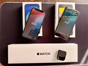 Predám iPhone 12 mini + iPhone SE 2020 + Watch SE 1.gen
