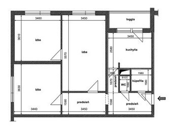 3 izb. byt, OŽVOLDÍKOVA ul., zrekonštr. podľa Vašich predstá