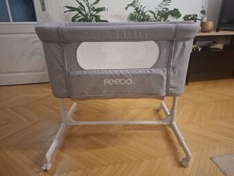 FEEDO Postieľka detská polohovateľná 2v1 Compact 82x46x36 cm