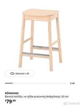 Barove stolicky IKEA 4ks