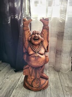 Original Drevený Buddha 60cm vysoké