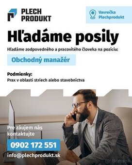 OBCHODNÝ ZÁSTUPCA - STRECHY