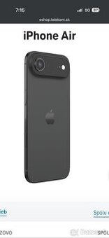 Iphone Air čierny