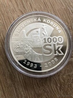 1000 Slovenských korún- rozlúčka so Slov.korunou
