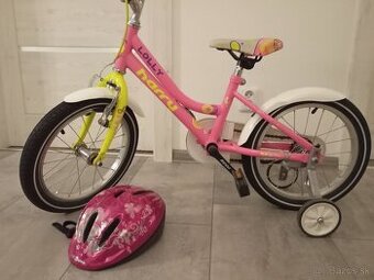 Dievčenský bicykel 16 Ružový Harry Lolly