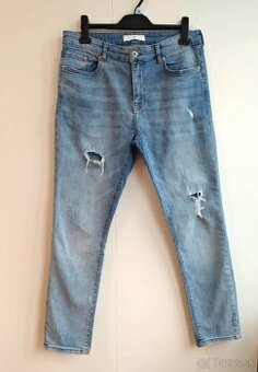 Pánske bledomodré roztrhané rifle (Calliope)