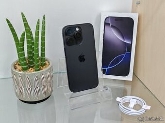 Apple iPhone 16 Pro 128GB Black Titanium | ZÁNOVNÝ