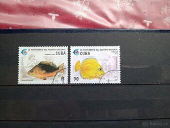 Poštové známky č.770 - Kuba - ryby