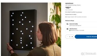 nová LED lampa Ikea Obergränsad