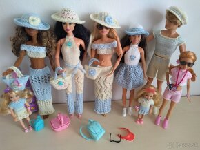 Kožúšky šaty pre bábiky barbie  KEN Evi kely rainbow high