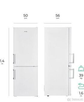 Kombinovaná chladnička Siguro BF-J140W Arctic