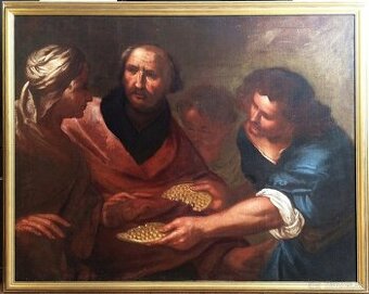 Neznámy autor - Biblický výjav, 1.polovica 17.stor