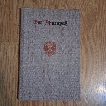 Originál doklad Ahnenpass, WW2 nacistický doklad rasy