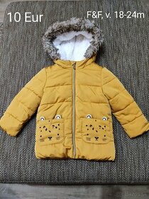 Detský zimný kabátik F&F, v. 18-24m