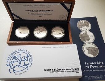 Proof Ag mince - Fauna a flóra na Slovensku - 3x 3,33 Eur