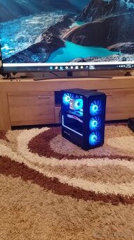 Výkonný herný PC–Ryzen 5+GTX 1080 Ti/11GB+32GB RAM+NVMe+ARGB