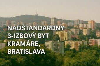 🏡 Na predaj: Nadštandardný 3-izbový byt Kramáre, Bratislava