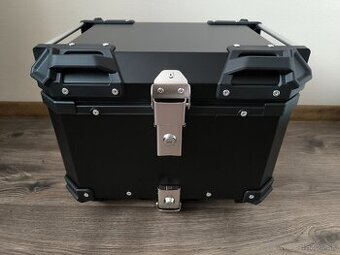 Zadní motokufr TopCase 55L hliníkový černý