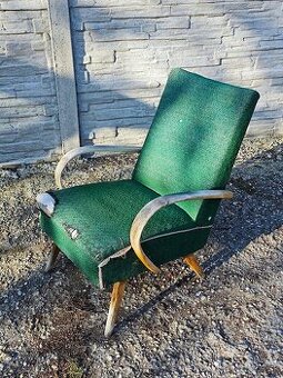 Retro kreslo TON Jaroslav Šmídek (štýl Halabala)