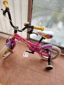 detský bicykel ružový