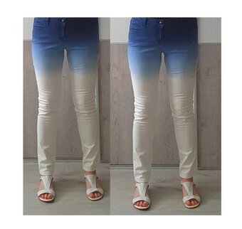 Modré ombre nohavice v. L/XL