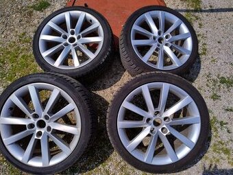 Alu Disky Skoda 5x112  225/40R18" - zimne pneu