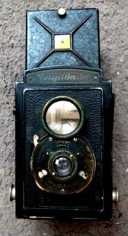 raritný nemecký fotoaparát zn.Voigtlander-dvojoká zrkadlovka