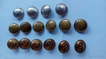16 ks staré banícke gombiky