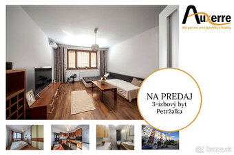 NA PREDAJ. Priestranný 3-izbový byt s loggiou - Petržalka