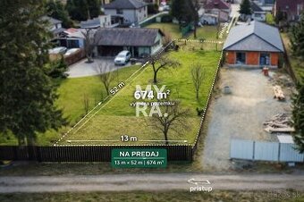 Stavebný pozemok 674 m², IS, optika, prístup – Nižná Šebasto